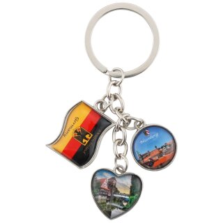 Nürnberg Schlüsselanhänger Charms mit Herz
