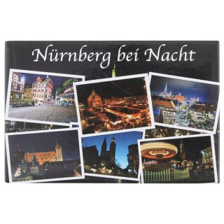 Nürnberg bei Nacht - Postkarten Foto Magnet Fotomagnet...