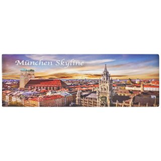 Langes Fotomagnet Magnet Foto - München Skyline