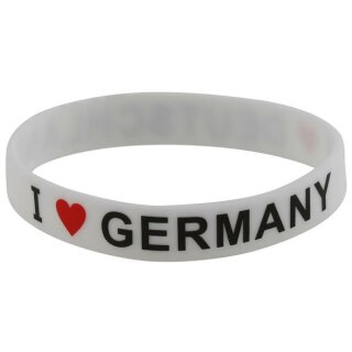 Armband Silikonarmband Silikon Band - Rot Weiß - Aufdruck...