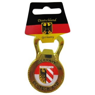 Deutschland Franken Wappen Nürnberg Flaschenöffner Bier...