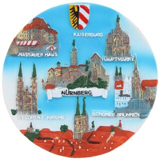 Nürnberg Teller Schöner Brunnen Kaiserburg Hauptmakrt...