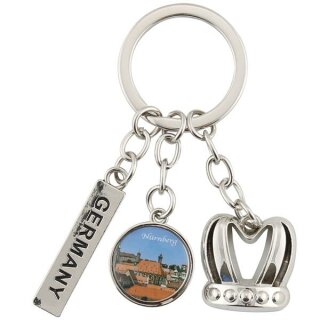 Nürnberg Krone Franken Germany Schlüsselanhänger Keyring...