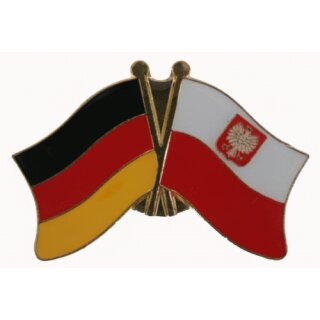 Deutschland / Polen mit Wappen Freundschaftspin