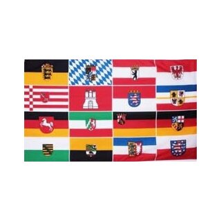 Deutschland 16 Bundesländer Flagge 90x150 cm