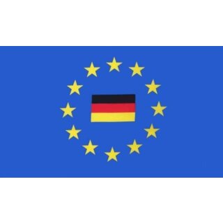 Europa - Deutschland in der Mitte Flagge 90x150 cm