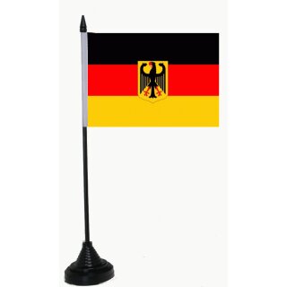 Deutschland mit Adler Tischflagge 10x15 cm
