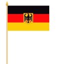 Deutschland mit Adler Stockflagge 30x45 cm