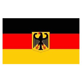 Deutschland mit Adler Hohlsaum Flagge 90x150 cm