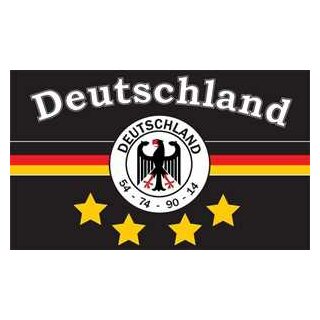 Deutschland 7, 4 Sterne Flagge 150x250 cm