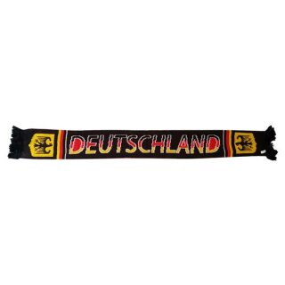 Deutschland Schrift schwarz rot gold Schal 2 farbig