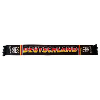 Deutschland schwarz mit Adler 4 Sterne Schal