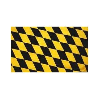 München Raute schwarz-gelb Flagge 90x150 cm