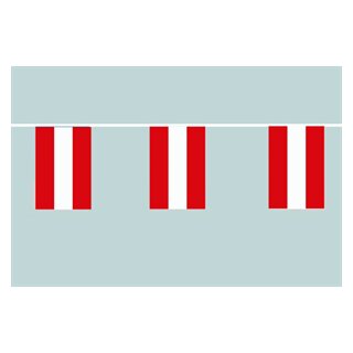 Österreich Flaggenkette 6 Meter / 8 Flaggen