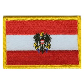 Österreich mit Wappen Aufnäher / Patch 5,5cm x 9cm