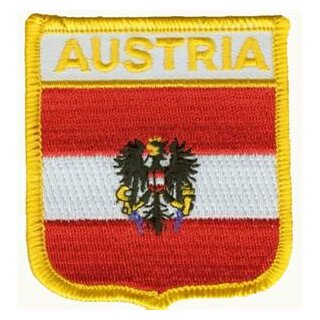 Österreich mit Wappen Wappenaufnäher / Patch
