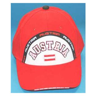 Österreich Baseballcap Schrift Austria schwarzer Bogen...