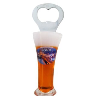 Flaschenöffner Weizen Bierkrug Massbier Bier Köln Cologne K1