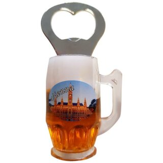Flaschenöffner Bierkrug Massbier Bier Vienna Wien...