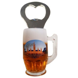 Flaschenöffner Bierkrug Massbier Bier Vienna Wien...