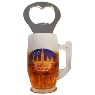 Flaschenöffner Bierkrug Massbier Bier Vienna Wien...
