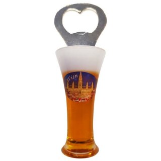 Flaschenöffner Weizen Bierkrug Massbier Bier Vienna Wien W4