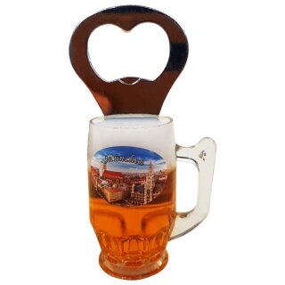Flaschenöffner Bierkrug Massbier Bier München Marienplatz