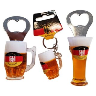 3 er Set Bierkrug Bieröffner Öffner Flaschenöffner Weizen...