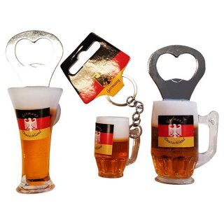 3 er Set Bierkrug Bieröffner Öffner Flaschenöffner Weizen...