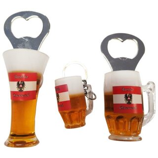 3 er Set Bierkrug Bieröffner Öffner Flaschenöffner Weizen...