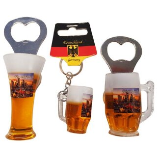 3 er Set Bierkrug Bieröffner Öffner Flaschenöffner Weizen...