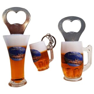 3 er Set Bierkrug Bieröffner Öffner Flaschenöffner Weizen...