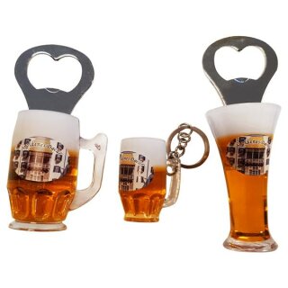 3 er Set Bierkrug Bieröffner Öffner Flaschenöffner Weizen...