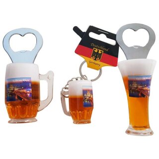 3 er Set Bierkrug Bieröffner Öffner Flaschenöffner Weizen...