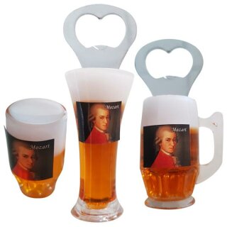 3 er Set Bierkrug Bieröffner Öffner Flaschenöffner Weizen...