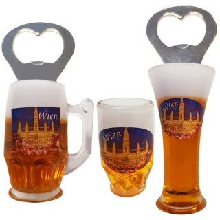 3 er Set Bierkrug Bieröffner Öffner Flaschenöffner Weizen...