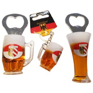 3 er Set Bierkrug Bieröffner Öffner Flaschenöffner Weizen...