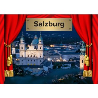 Fotomagnet Foto Magnet Salzburg Souvenir - Schloss Festung Austria Österreich