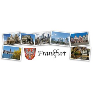 Langes Frankfurt Postkarten Fotomagnet Foto Magnet Top-1