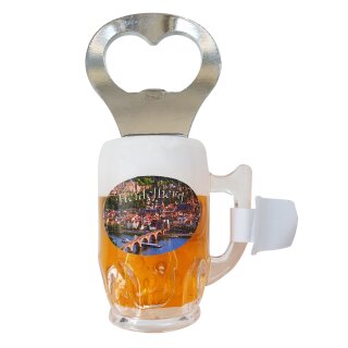 Flaschenöffner Bierkrug Massbier Bier Magnet Heidelberg