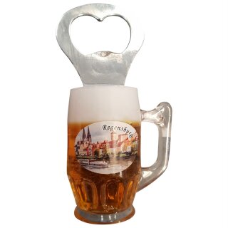 Flaschenöffner Bierkrug Massbier Bier Magnet Regensburg
