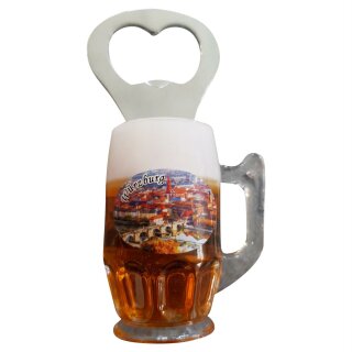 Flaschenöffner Bierkrug Massbier Bier Magnet Würzburg