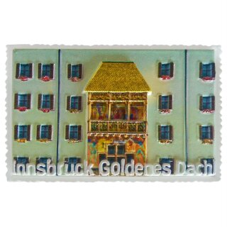 Innsbruck Polyresin Magnet Goldenes Dachl