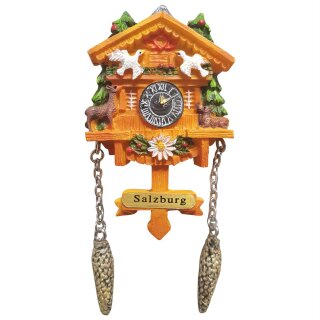 Kuckucksuhr Magnet Polyresin Kühlschrank Handmade Berge...