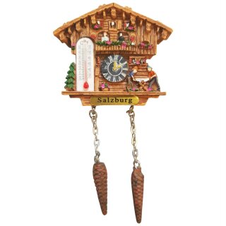 Kuckucksuhr Magnet Polyresin Kühlschrank Wetterhaus Deko...
