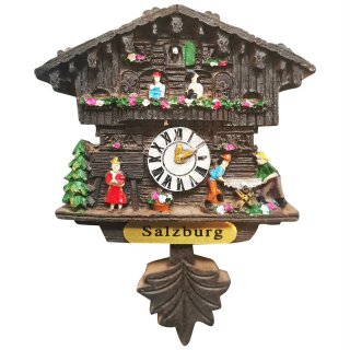 Kuckucksuhr Magnet Polyresin Kühlschrank Zapfen Braun -...