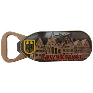 Frankfurt Metall Flaschenöffner Kupfer Farbe BRD Flagge